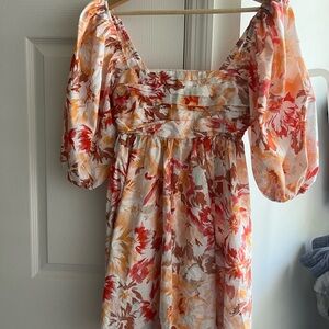 Floral Puff Sleeve Dress